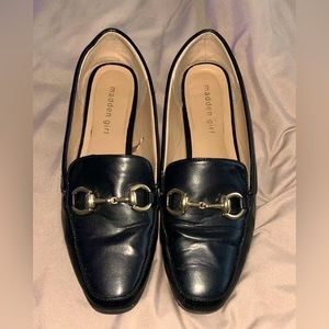 Madden Girl Flat Loafers Gold Hardware